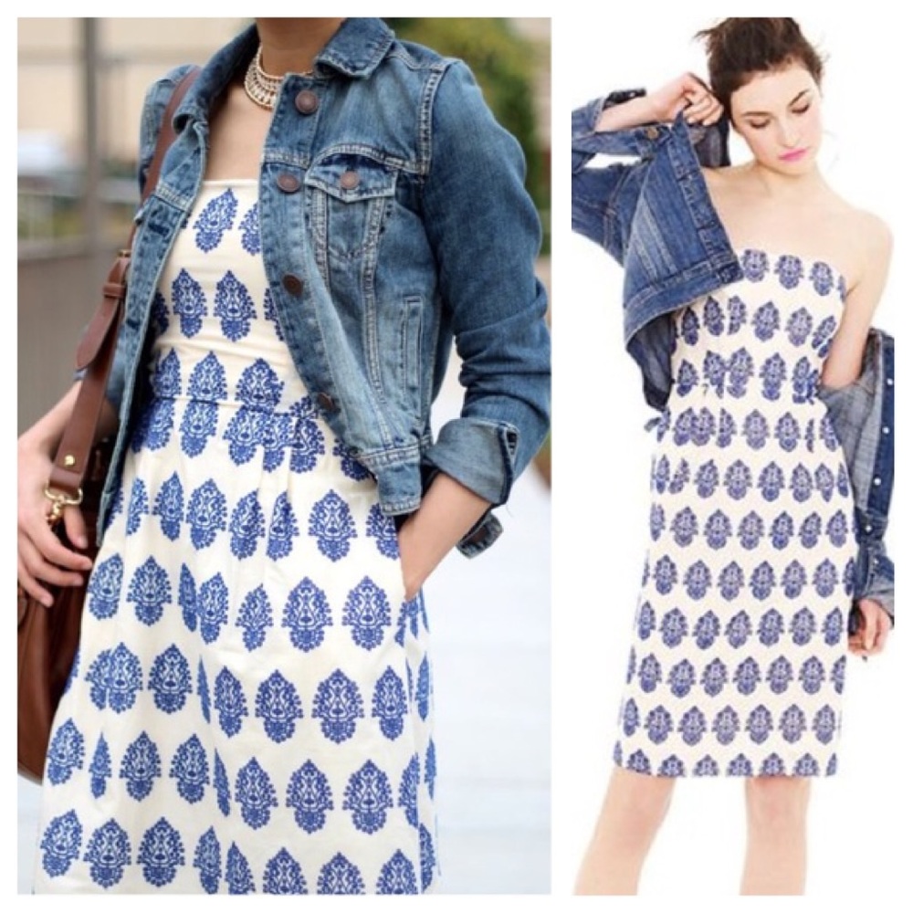 ⚡️FINAL SALE⚡️ J Crew Filigree Embroidered Dress